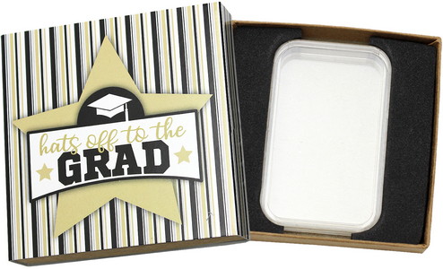 SilverTowne Natural Kraft Paper Gift Box with Grad Star Box Sleeve & Capsule - Product Packaging [Add $5.00]